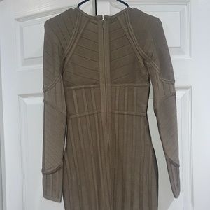 Olive green bandage dress